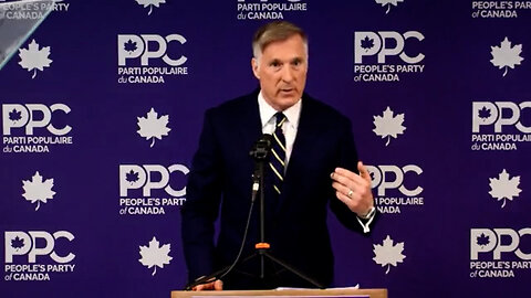 PPC Leader Maxime Bernier Press Conference from Winkler, Manitoba