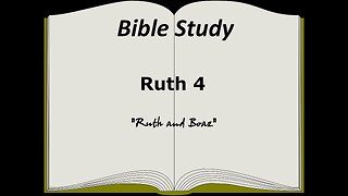 Ruth 4 Bible Study