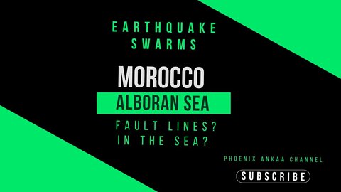 Earthquake Swarms - Alboran Sea Has Fault Lines