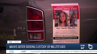 Sister seeks custody of Maya Millete's children
