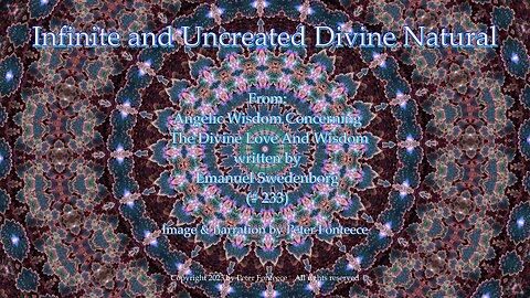 Infinite and Uncreated Divine Natural