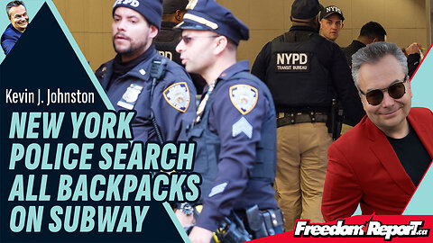 NEW YORK POLICE SEARCH ALL BACKPACKS SUBWAY