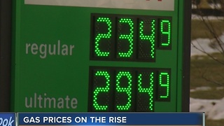 Gas prices back on the rise