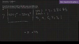 Remainders: Problem 4