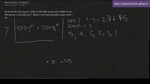 Remainders: Problem 4