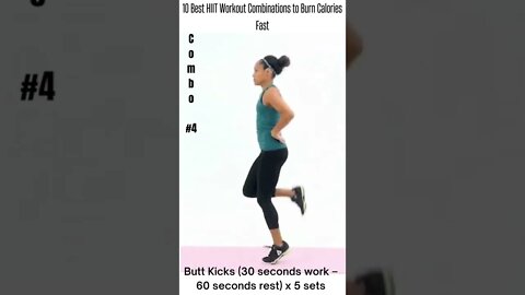 10 Best HIIT Workout Combinations to Burn Calories Fast #shorts