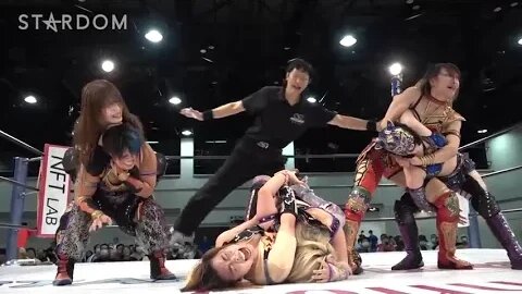 God’s Eye (Saki Kashima, Syuri & MIRAI) vs Oedo-tai (Starlight Kid, Natsuko Tora & Ruaka)