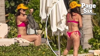 Bikini-clad Kyle Richards lounges in Mexico with pal as Mauricio Umansky vacations in Aspen with much-younger women