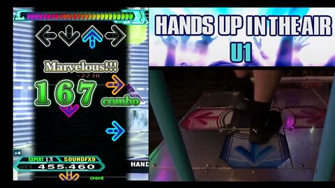 HANDS UP IN THE AIR - EXPERT (13) - AA#505 (Improved FC?) on Dance Dance Revolution A20 PLUS (AC,US)