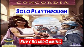 Concordia Solo Playthrough (Concordia Solitaria)