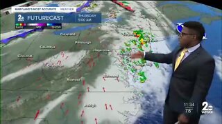 WMAR-2 News Patrick Pete's Wednesday night weather