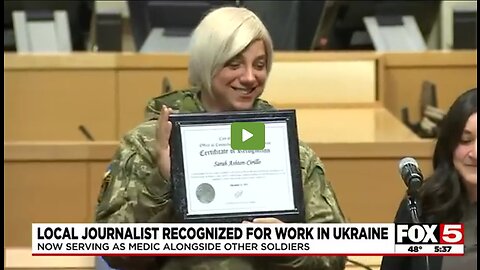 New Ukraine Military TRANSGENDER Spokes person just received an AWARD IN JOURNALISM by some crazy Nevada Democrats!