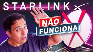 Starlink não funciona..... em viagens!