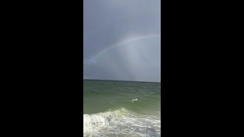 Double Rainbow on Marco Island Before Hurricane Idalia #HurricaneIdalia #Hurricane #Idalia #4K