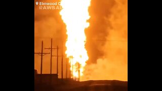 Gas pipeline ruptures in Elmwood Oklahoma