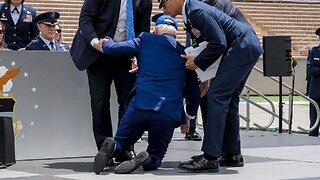 MOMENT: Biden trips and falls during graduation ceremony