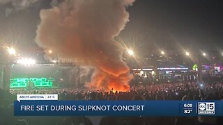 Fire started at Slipknot concert in Phoenix