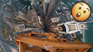 Free Climbing the TALLEST Crane in Dubai *450 Meters*