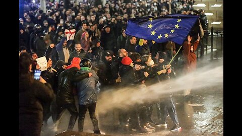 TEAR GAS & CHAOS : ANTI-GOVT PROTEST IN GEORGIA ( the country of )