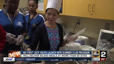 First lady Yumi Hogan teams up with the Maryland Food Bank to launch 2017 Summer Club program