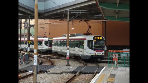 Light Rail Phase 1 1026-1066 @ 505 to Sam Shing 輕鐵1026-1066行走505線往三聖行車片段