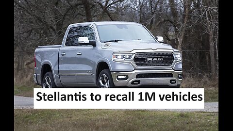 Stellantis Chrysler Dodge recall 1M vehicles