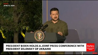 Zelensky Asked Point Blank: What If Biden Loses To Trump In 2024?