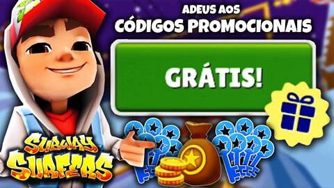 Adeus aos Códigos Promocionais do Subway Surfers