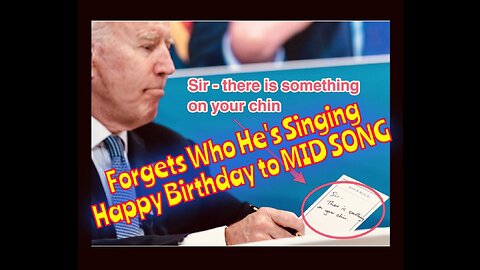 🤡 Mumblin' Joe Forgets Who He's Singing Happy Birthday to MID SONG