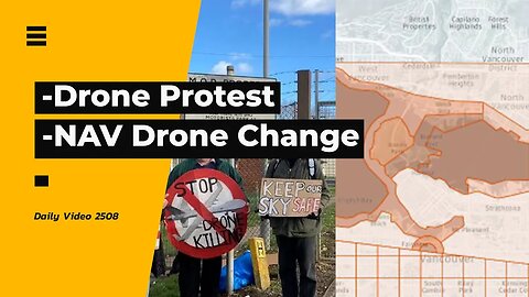 Drone War Group Protest, NAV drone Vancouver Changes