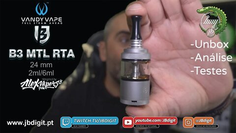 [PT] Vandyvape B3 Berserker V3 24mm 2/6ml - será mais um vencedor? by Alex VapersMD