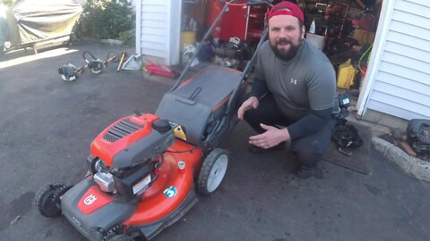 $50 HUSQVARNA AWD HU800AWDH Honda Lawn Mower HOW TO FIX BROKEN DRIVE CABLE and Assembly Won't Move