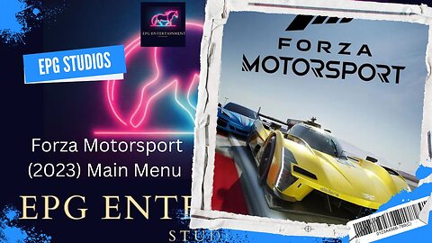 Forza Motorsport (2023) Main Menu