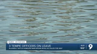 Three Tempe police officers on paid leave after drowning