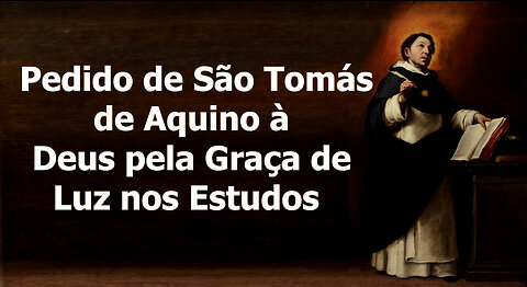 Pedido de São Tomás de Aquino pela Luz nos Estudos