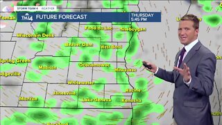 Scattered showers Thursday evening, lows in the 30s