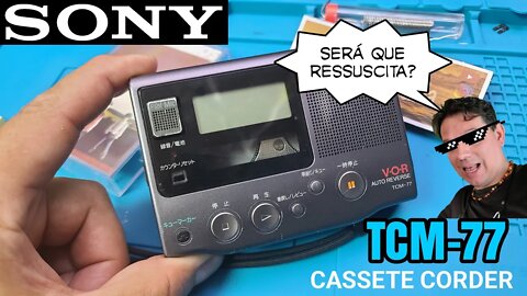 Conserto e testes - SONY TCM-77 - Parte 1