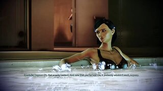 Samantha Traynor's Hot Tub Scene - Mass Effect: Legendary Edition Game Clip