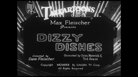 Betty Boop - Dizzy Dishes (1930)