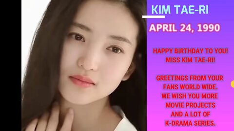 KIM TEA-RI BIRTHDAY ON APRIL 24