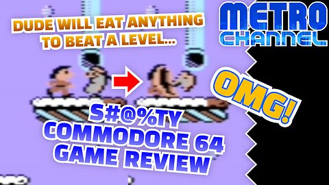 S#@%ty Commodore 64 Game Review: Enemies taste good!