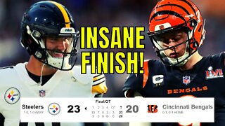 Pittsburgh Steelers BEAT Cincinnati Bengals In INSANE Overtime NFL Week 1 Game | Joe Burrow 4 INTs!