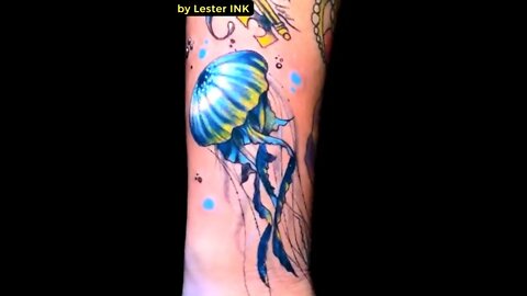 Jellyfish #shorts #tattoos #inked #youtubeshorts