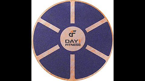 Day 1 Fitness Balance Board, 15.4” 360° Rotation, for Balance, Coordination, Posture - Large, W...
