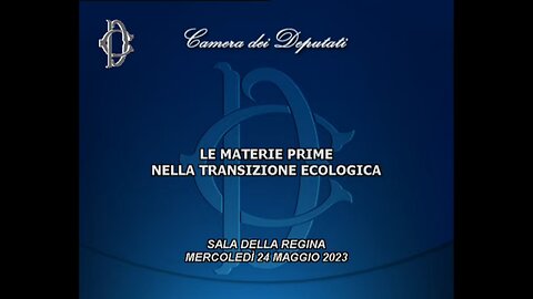 🔴 Convegno​ "Le materie prime nella transizione ecologica" (24/05/2023).