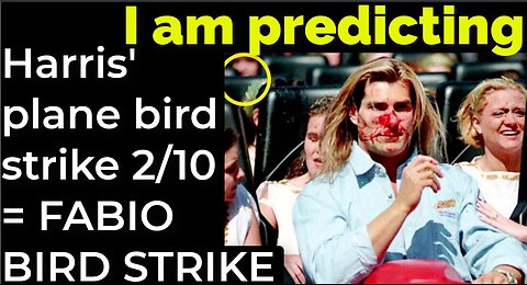 I am predicting: Harris' plane bird strike on Feb 10 = FABIO BIRD STRIKE PROPHECY