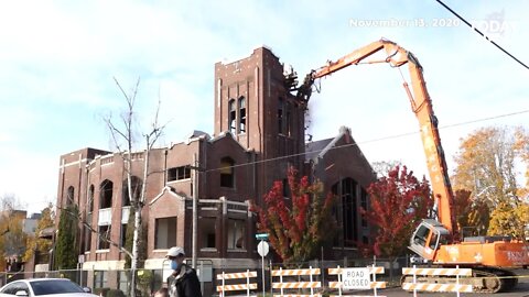 Old Vancouver church building was beyond saving, demolition crews discover