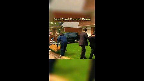 FRONT YARD FUNERAL PRANKS😂😂