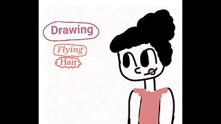Drawing flying hair