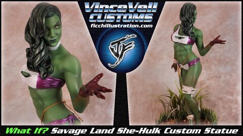 What if? Savage Land She Hulk Custom Statue